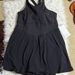 lululemon athletica Black Halter Mini Dress